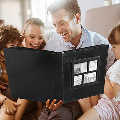 Ywlake Photo Album 4x6 500 Pockets Photo, Extra Large Capacity Family Wedding Picture Albums Holds 500 Horizontal and Vertical Photos Black - color: Black, size: 500 Pockets