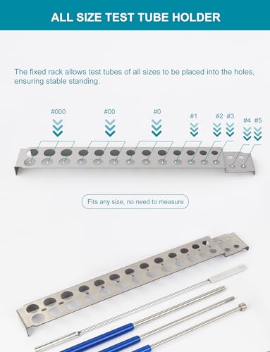 16Pcs Filling Tools Kit - Short Stem Funnels Home & Lab Supplies with Empty Tray and Spoon Scoops Spatula Tamper Quickly Maker All Size # 000 00 0 1 2 3 4 5 Funnel （16Pcs