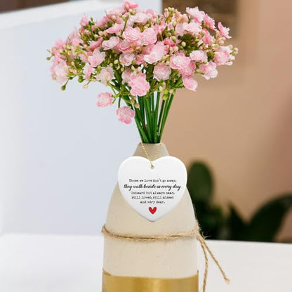 Those We Love Keepsake Ceramic Ornament Bereavement Gift Ideas in Memory of Loved One - color: Those We Love Don't Go Away