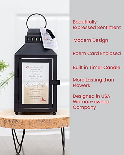 Celebration of Life Memorial Lantern & Photo Frame - Thoughtful Sympathy Gift/Bereavement Gift