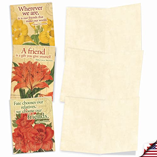 The Best Card Company - 10 Assorted Flower Cards Blank for Women (4 x 5.12 Inch) - All Occasion Floral Greetings Boxed - Say it with Flowers M1710BN - style: Say It With Flowers