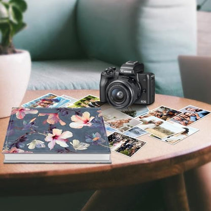 Fintie Photo Album 4x6 Photos - 600 Pockets Large Capacity Albums Book | Vegan Leather Cover, 4X6 Picture Keepsakes, Family/Wedding/Travel Memory Book, Baby/Kids/Boys/Girls Gift, Blooming Hibiscus - color: Blooming Hibiscus