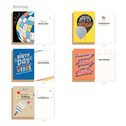 American Greetings 10-Count Birthday Card Bundle with Envelopes - color: 10-Count Birthday Card Bundle, size: 4.625 inches x 6.75 inches
