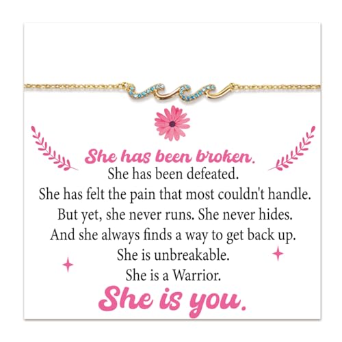 Bracelets Gifts Accessories Survivor Gifts for Friend Mom Women Grandma - color: Braver
