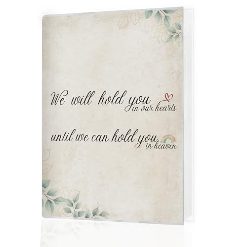 Memorial Gifts Photo Albums 4x6 Pictures, Memory Gifts for Loss Loved Ones, We'll Hold You in Our Hearts Small Memory Photo Album Book for Remembrance Sympathy Gift - color: Mourn Loved