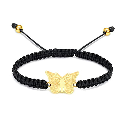 zeqingjw Butterfly Urn Bracelet for Ashes for Women Men - color: Gold