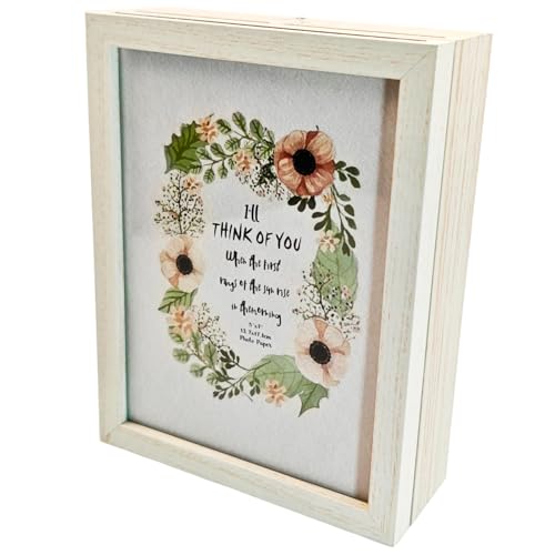 5x7 Pet Memorial Shadow Box for Dog Cat, Keepsake Photo Frame, Light Gray - color: Light Gray