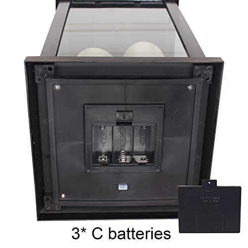 1Pack Decorative Lantern 24.80" H with Dancing Flame LED Timer Candle,ON/Off/Timer LED Candle with 6hours,Hanging Lantern for Outdoor Garden/ Indoor Use. - size: Square-giant 24.80"H