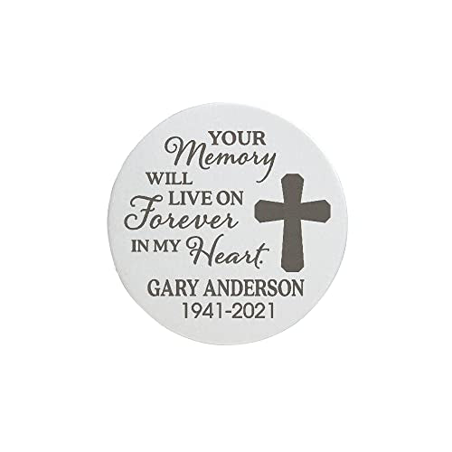 Personalization Universe Your Memory Lives Forever Memorial Personalized Cross Pocket Token