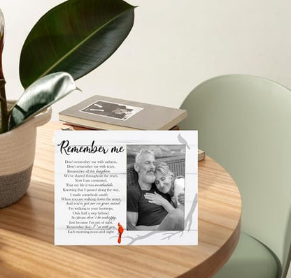 Remember Me Picture Frame, Memorial Frame Gift for Loss of Loved One, Sympathy Gift, Bereavement Frame, 4x6 inch Photo