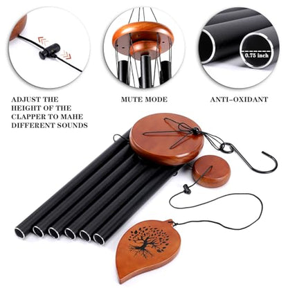 Sympathy Gifts for Loss of Mom, 37" Memorial Sympathy Wind Chimes for Loss of Mother, Condolence Bereavement Memorial Gifts for Loss of Mother, in Memory of Mom