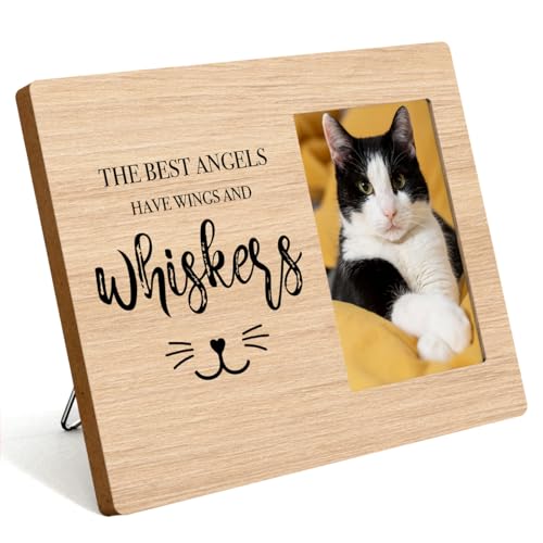 IAXIC Pet Memorial Gifts for Cats, Cat Loss Of Cat, Sympathy Gift Picture Frame, Gifts, Remembrance Photo Frame Desk Shelf Table Top Home Decor - color: Multi932