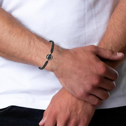 Hearbeingt Baseball Urn Bracelet for Ashes Cremation Jewelry for Women Men - color: Black