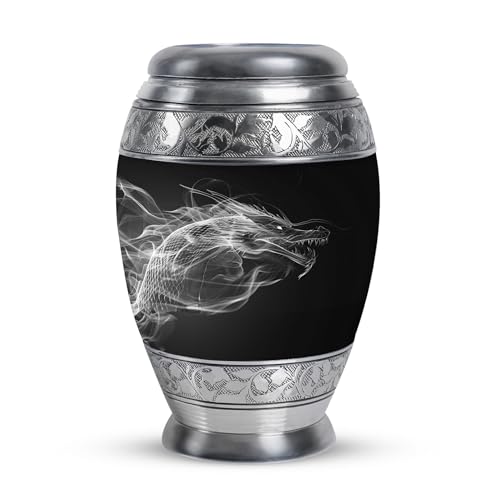 Black Dragon Urn for Human Ashes | 3-Inch Mini Memorial Keepsake Urn for Mom, Dad or Sister, Pack of 1 - color: Dragon - Black, size: 3 Inch - Pack of 1
