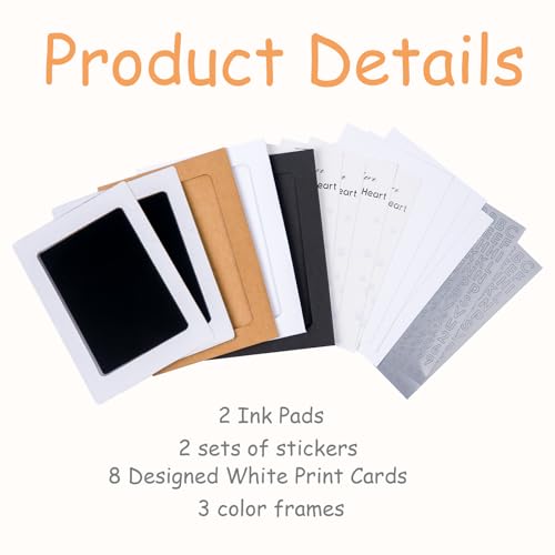 DeerZone Inkless Paw Print Kit,Dog Paw Print Kit,Dog Nose Print Kit - color: Black, size: Medium-Large 2 Pack