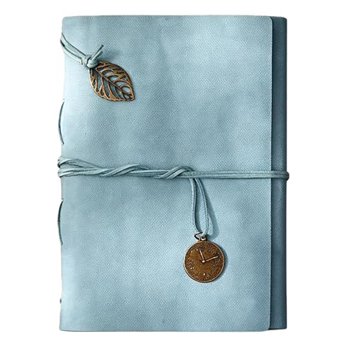 Scrapbook Album, 32 Self-Adhesive Pages & 20 Kraft Writing Pages, DIY Memory Book with Storage Envelope, Holds Up to 120 Photos, Photo Album Craft Set for Wedding Anniversary Family Vacation - color: Blue