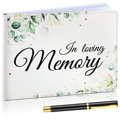 Patelai Funeral Guest Book with Pen, Memory - style: Memory