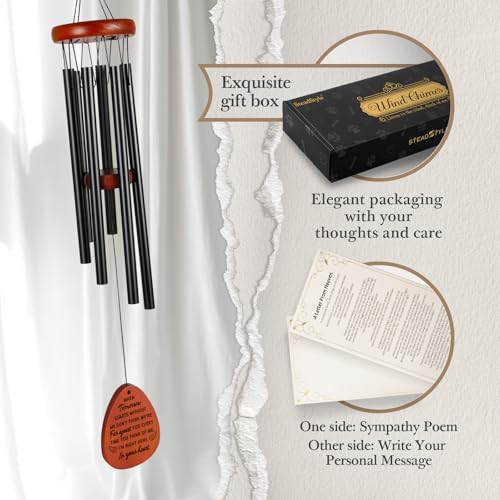 Dog Memorial Gifts for Loss of Dog, Pet Wind Chimes 25.5 in | Pet Memorial Gifts for Dogs, Loss of Dog Sympathy Gift, Dog Passing Away Remembrance Gifts, In Memory of Dogs, Garden Patio