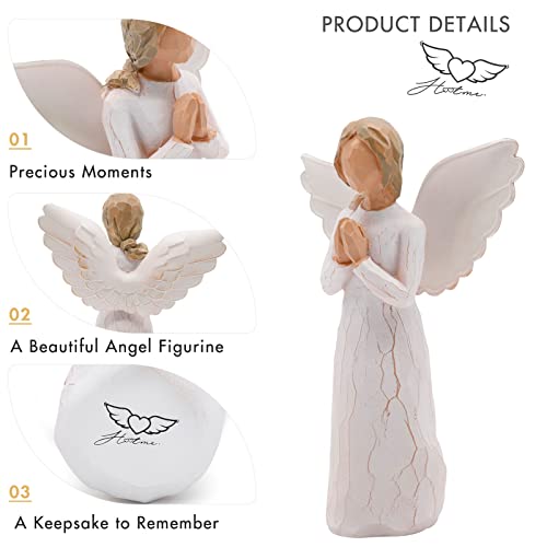 Guardian Angel Figurine, Graduation Memorial Gifts for Her, Best Friend Birthday Gifts for Women, Angel Gift to Express Friendship Sympathy Gratitude Bereavement, Hand-Painted Sculpted Figure