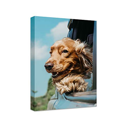 Personalized Photo to Canvas Print - Canvas Prints With Your Photos on Custom Wall Art for Bedroom, Living Room, Wedding Baby Pet Family Picture Framed Wall Art (8" W x 12" H) - size: 12"L x 8"W