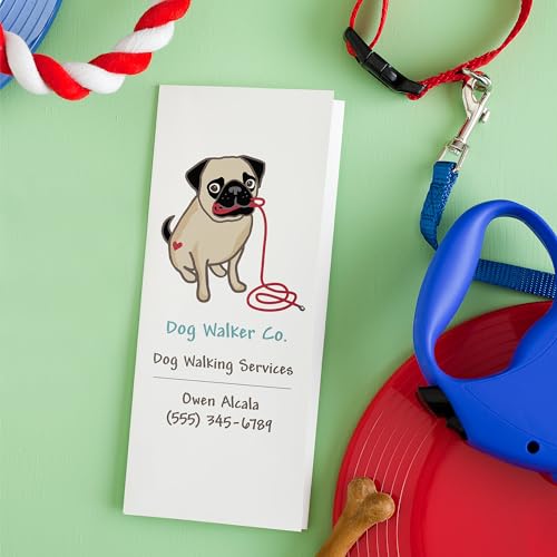 Avery® Printable Tri-Fold Brochures with Mailing Seals, 8.5" x 11", Matte White, 100 Blank Brochure Paper for Inkjet Printers (08324) - size: One Size