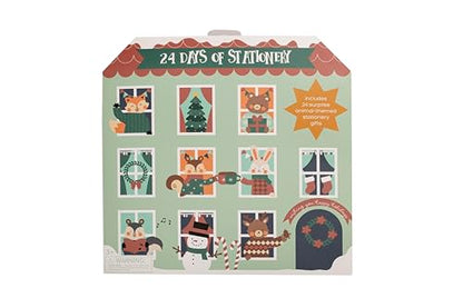 Little Pear Stationery Holiday Advent Calendar, Animal Themed School Supplies, Kids Christmas Countdown Gifts, Stocking Stuffer for Boys and Girls, Includes 24 Surprises - color: Christmas Advent Calendar
