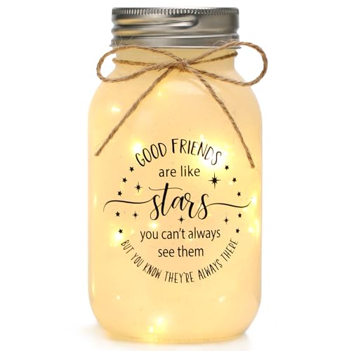 Friendship Gifts for Women - 30oz Large Mason Jar Night Lights for Friend | Best Friends Birthday Gifts for Women, Valentines Day Gift Idea For Her, BFF - color: friends
