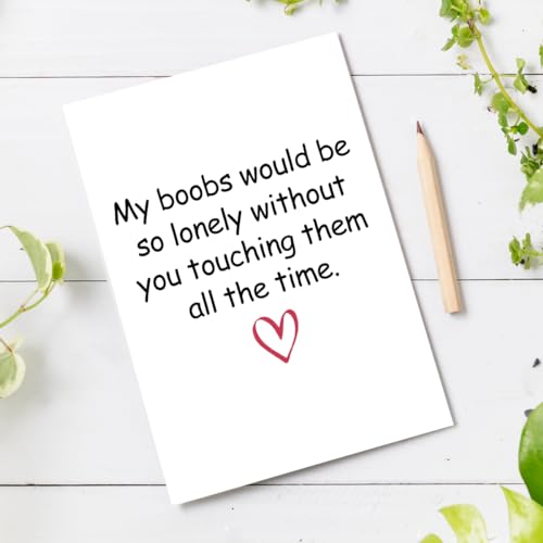 Funny Valentine's Day Card Husband, Dirty Anniversary Card Valentine Gift Love Birthday Valentine's Day Cards For Husband Boyfriend, Sexy Birthday Card Gift for Him, Adult Valentines Day Card Men - color: #2