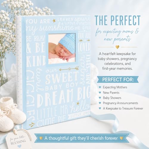 Lil’ Peach Blue Dream Big Baby Memory Book, First 5 Years Journal - style: Blue Dream Big