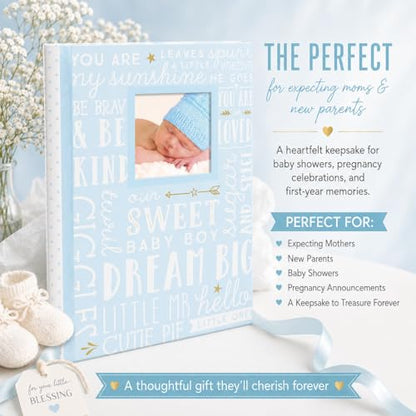 Lil’ Peach Blue Dream Big Baby Memory Book, First 5 Years Journal - style: Blue Dream Big
