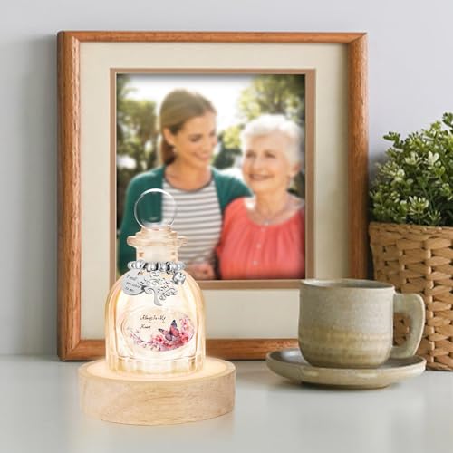 SOITIS Glass Mini Urns for Human Ashes, Small Urns with Multicolor Light Base - color: Small Urn