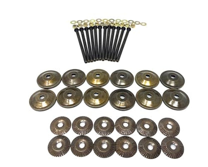 Knob Bolts for Ceramic & Glass Pulls and Knobs, Stainless Steel 10-24, Pack of 10 (2.5",3",3.5" OR 3.75" Bronze. (B-3.5-Bolt-KIT) - size: 3.5" Bolt KIT