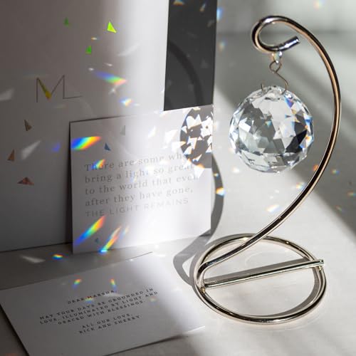 Tabletop Memorialight with Personalized Custom Card, Elegant Gift Wrapping - size: Personalized Memorialight With Stand