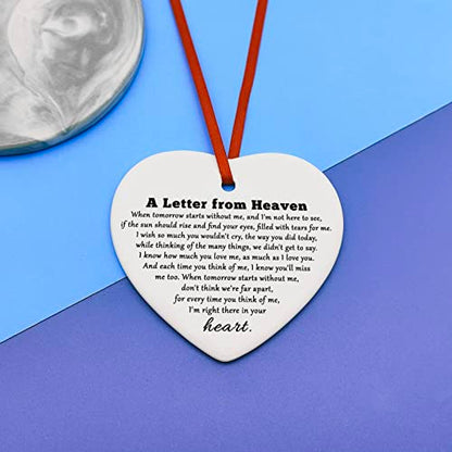 Sympathy Gifts for Loss of Mom Christmas Ornament Gifts Remembrance Memorial Presents for Loss of Mother Dad Daughter Son Husband Wife pet Ornament Hanging Sign Sympathy Condolence Presents