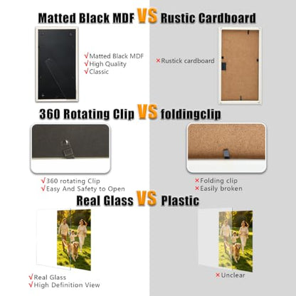 8x16 College Triple Photo Frame with Tempered Glass, PS10-GYT6 - color: Grey, size: 8X16 inch