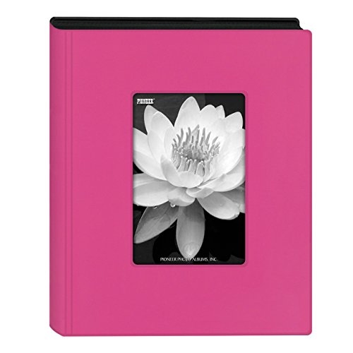 Pioneer Photo Albums KZ-46/HP KZ-46 Hot Pink Mini Frame Cover Photo Album, 4" x 6" - color: Hot Pink