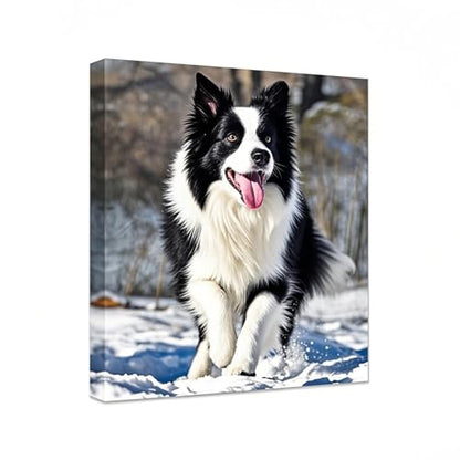 Personalized Photo to Canvas Print - Canvas Prints With Your Photos on Custom Wall Art for Bedroom, Living Room, Wedding Baby Pet Family Picture Framed Wall Art (16" W x 24" H) - size: 24"L x 16"W