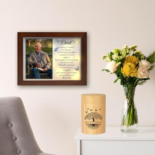 RIPFEVURN Small Urns for Human Ashes Keepsake 3 Inch Tree of Life Mini Cremation Urns for Ashes Adult Female Male Bamboo Scattering Tubes Urns for Ashes Holder for Women Men