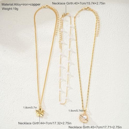 Silver/Gold Plated Angel Wing Pendant Necklace for Women Men | 18K Gold Guardian Angel Wings Feather Necklace Stainless Steel Simple Minimalist Necklaces Birthday Christmas Jewelry Gifts - color: Gold Flower & Pearl