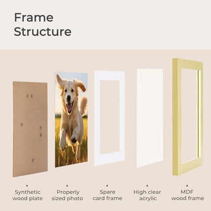 TWING 4x6 Collage Picture Frames Gold Family Multi Photo Frames Wall Decor - color: Gold