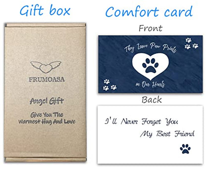 FRUMOASA White Cat Angel Figurine 6" Loss Cat Sympathy Memorial Gift Statue - color: White Cat