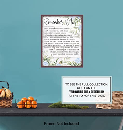 Bereavement Gifts - Remembrance Gifts - Pet Dog Cat Memorial Art - Encouragement Print - Inspirational Uplifting Positive Quotes Wall Art Decor - In Loving Memory Artwork - In Memory of Loved One