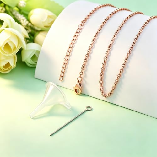 Round Pet Urn Pendant Necklace, Dog Paw Print and Bone Engraved Cremation Jewelry for Ashes, Stainless Steel Dog Keepsake Jewelry Urn Necklaces for Ashes for Women Men - color: Rose Gold