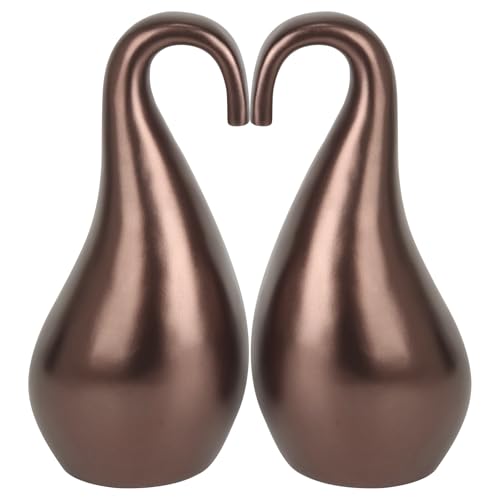 Double Urns for Human Ashes Adult Male Female,Companion Urns for Husband and Wife Together,Shape of Swan and Heart Urn for Human Ashes Adult Women Man (420 Cu/in Total)