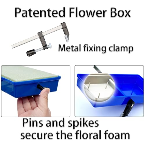 Headstone Flower Saddle, Cemetery Saddle for Tombstones 3–8" - 2 Pack - color: Blue, size: 3 to 8 inches