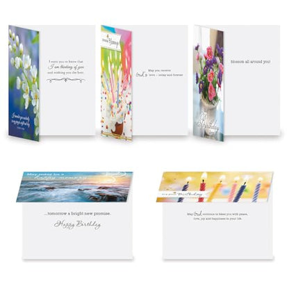 Current Greeting Cards with Matching Envelope Seals | Faith All Occasion, 20 Count, 5 x 7 Folded, Themed Holiday Card Value Pack, With envelopes - color: Faith