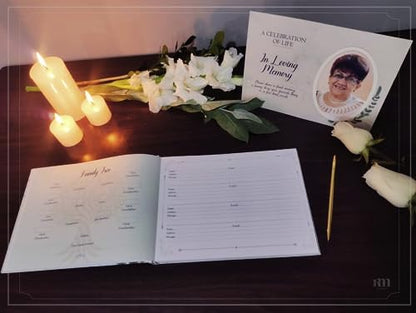 RM Group Funeral Guest Book for Memorial Service - Guestbook for Funeral - Memorial Books for Funeral - Funeral Guest Books Celebration of Life - Memorial Guest Book for Celebration of Life.