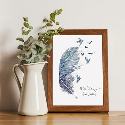 Sympathy Card for Women Men - color: QQ-75