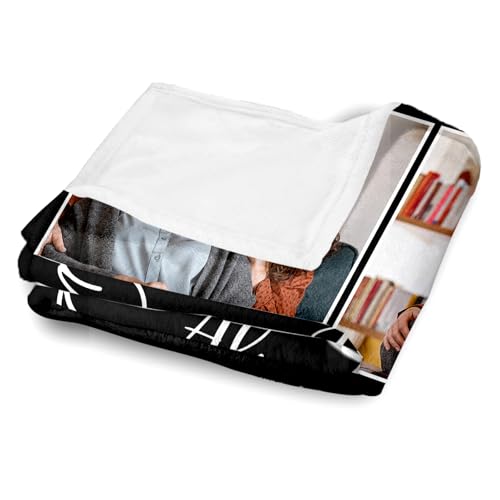 Arovene Ship Next Day, Custom Memorial Blanket with Photo - Printed in USA, A Hug from Heaven Blanket, Personalized Sympathy Gifts for Loss of Loved One Dad Mom Husband Wife Friend Dog Memorial Gifts - color: Style 03