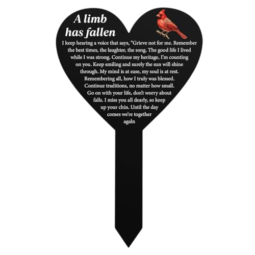 Grave Markers for Cemetery for Humans Grandma Grandpa Dad Mom Memorial Day Decorations Sympathy Gift for Someone who Lost A Loved One Temporary Grave Marker Cardinal Memorial Garden Stake for Outdoors